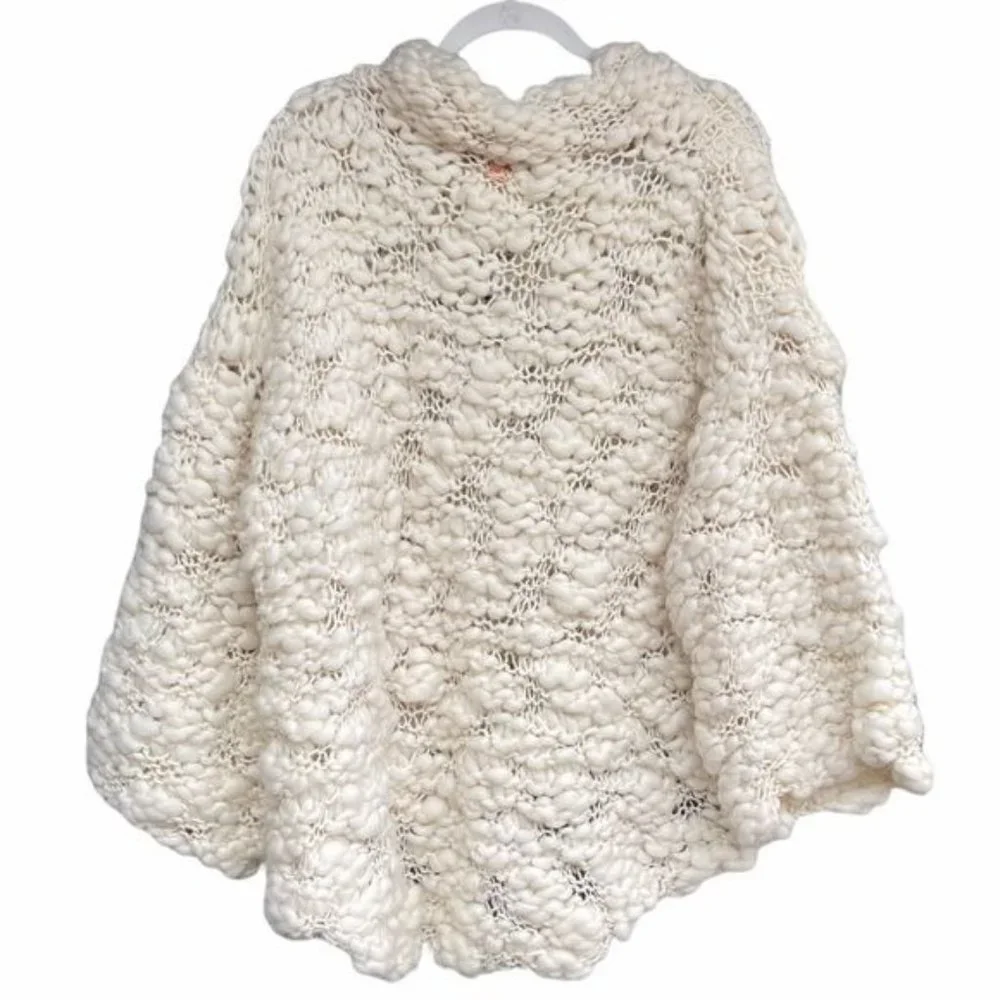 For Love & Lemons Mademoiselle Popover Sweater Creme - Picture 6 of 10